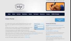 
							         Lexington, KY Accounting Firm | Client Portal Page | WR Ramsey ...								  
							    