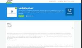 
							         Lexington Law Review (Updated September 2018) | TheCreditReview								  
							    