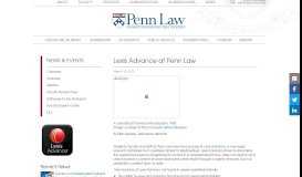 
							         Lexis Advance at Penn Law								  
							    