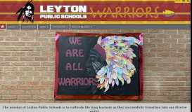 
							         Leyton Public Schools								  
							    