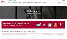 
							         LG Account Management - creating LG user accounts ... - LG Help Library								  
							    