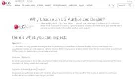 
							         LG Authorized Electronics Dealers have your online deals, discounts ...								  
							    
