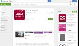 
							         LG CAC Partner (B2B Partner Portal) - Apps on Google Play								  
							    