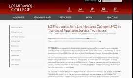 
							         LG Electronics Joins Los Medanos College (LMC) In Training of ...								  
							    