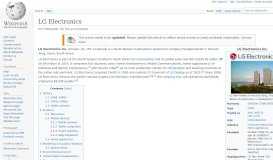 
							         LG Electronics - Wikipedia								  
							    