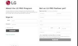 
							         LG PRO Portal: Login								  
							    