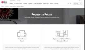 
							         LG Request Repair Service | LG U.S.A								  
							    