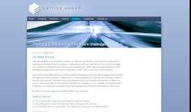 
							         LG Web Portal | Lattice Group								  
							    