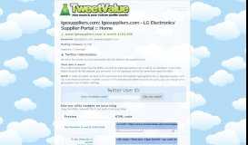
							         lgesuppliers.com | lgesuppliers.com - LG Electronics' Supplier Portal ...								  
							    