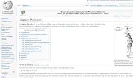 
							         Lügner-Paradox – Wikipedia								  
							    