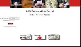 
							         LGS Prosecution Portal								  
							    