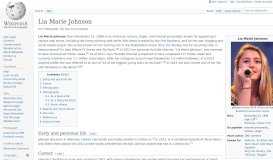 
							         Lia Marie Johnson - Wikipedia								  
							    