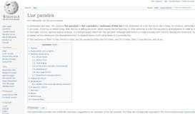 
							         Liar paradox - Wikipedia								  
							    