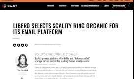 
							         Libero selects Scality RING Organic for its email platform - Scality								  
							    