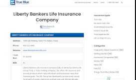 
							         Liberty Bankers Life Insurance Company - True Blue Life Insurance								  
							    