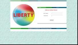 
							         Liberty Online Portal								  
							    