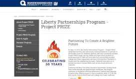 
							         Liberty Partnerships Program - Project PRIZE								  
							    
