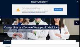 
							         Liberty University College Of Osteopathic Medicine								  
							    