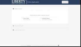 
							         Liberty University - Online Application								  
							    