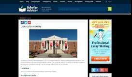 
							         Liberty University | ScholarAdvisor.com								  
							    