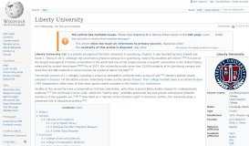 
							         Liberty University - Wikipedia								  
							    