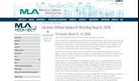 
							         Librarians Without Borders® Workshop Reports: 2008 - MLA ...								  
							    