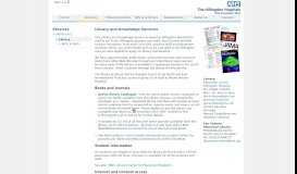 
							         Library and Knowledge Service - The Hillingdon Hospitals NHS ...								  
							    