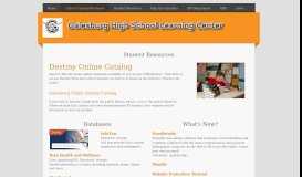 
							         Library Catalog/Databases - GHS Learning Center								  
							    