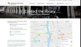 
							         Library Contact - Online Library | Maastricht University								  
							    