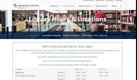 
							         Library hours and locations - Online Library | Maastricht University								  
							    
