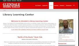 
							         Library Learning Center | Glendale Middle School								  
							    