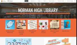 
							         Library Learning Commons / Home - Norman Public Schools								  
							    