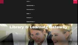 
							         Library & Learning Gateway - Weymouth College								  
							    