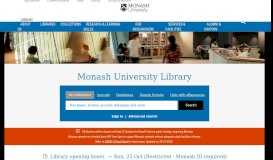 
							         Library - Library - Monash University								  
							    