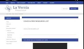
							         Library / Parent Portal - La Vernia ISD								  
							    