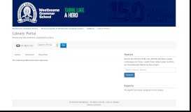 
							         Library Portal - Research guides at Westbourne Grammar at ...								  
							    