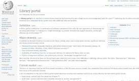 
							         Library portal - Wikipedia								  
							    