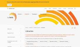 
							         Library Services - TasTAFE TasTAFE								  
							    