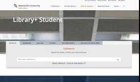 
							         Library+ Student - Online Library | Maastricht University								  
							    