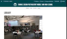 
							         Library - Thomas Edison Preparatory Middle & High School								  
							    