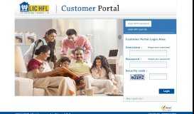 
							         LIC HFL | Customer Portal: Login								  
							    
