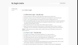 
							         lic login india - Google Sites								  
							    