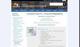
							         Licensee Search - Industry - Office of the Commissioner of Financial ...								  
							    