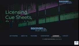 
							         Licensing – Discovery Music Source								  
							    