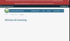 
							         Licensing / Divisions & Offices / Home - Florida Department of ...								  
							    