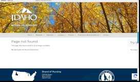 
							         Licensing Information - Idaho Board of Nursing - Idaho.gov								  
							    