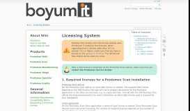 
							         Licensing System [] - The Produmex Wiki								  
							    
