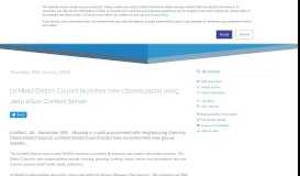 
							         Lichfield District Council launches new citizens portal using Jadu ...								  
							    