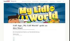 
							         Lidl App “My Lidl World” geht an den Start - kaufDA								  
							    