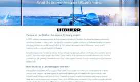 
							         Liebherr Aerospace Supplier Info - SupplyOn								  
							    